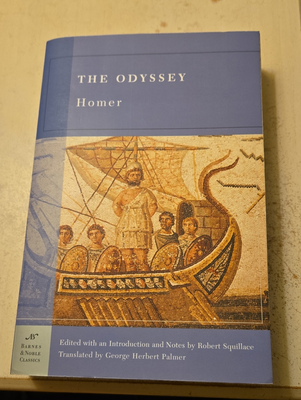 Barnes & Noble Classics The Odyssey - Blue and Tan Cover